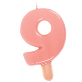 Vela ROSA CLARO - 9.5cm